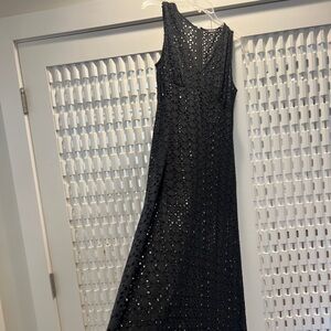 Madewell Black Maxi Eyelet Dress Size 6